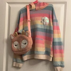 Unicorn Outfit- Hoodie And Purse
